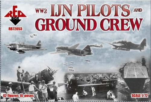 Red box plastic model figures - box,